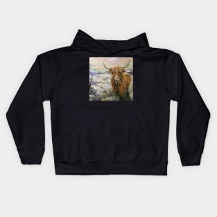 Highland Cow Kids Hoodie